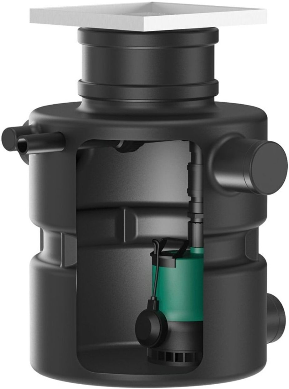 Wilo Schmutzwasserhebeanlage DrainLift Box 32/8E, Unterflur, mit Pumpe (2521820)