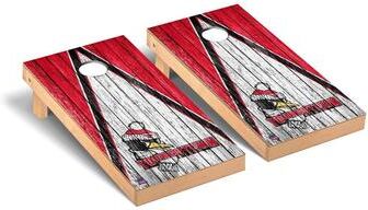 Skip's Garage Youngstown State Penguins Triangle Cornhole Board Set