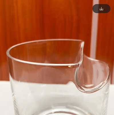 Inspire Picks Crystal Whiskey And Cigar Glass Tiki Style Crystal Whiskey Tumbler With Built In Cigar Holder 1pc 300ml