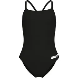ARENA Kinder Schwimmanzug GIRL'S TEAM SWIMSUIT CHALLENGE SOLI, Größe 152 in Schwarz Schwarz