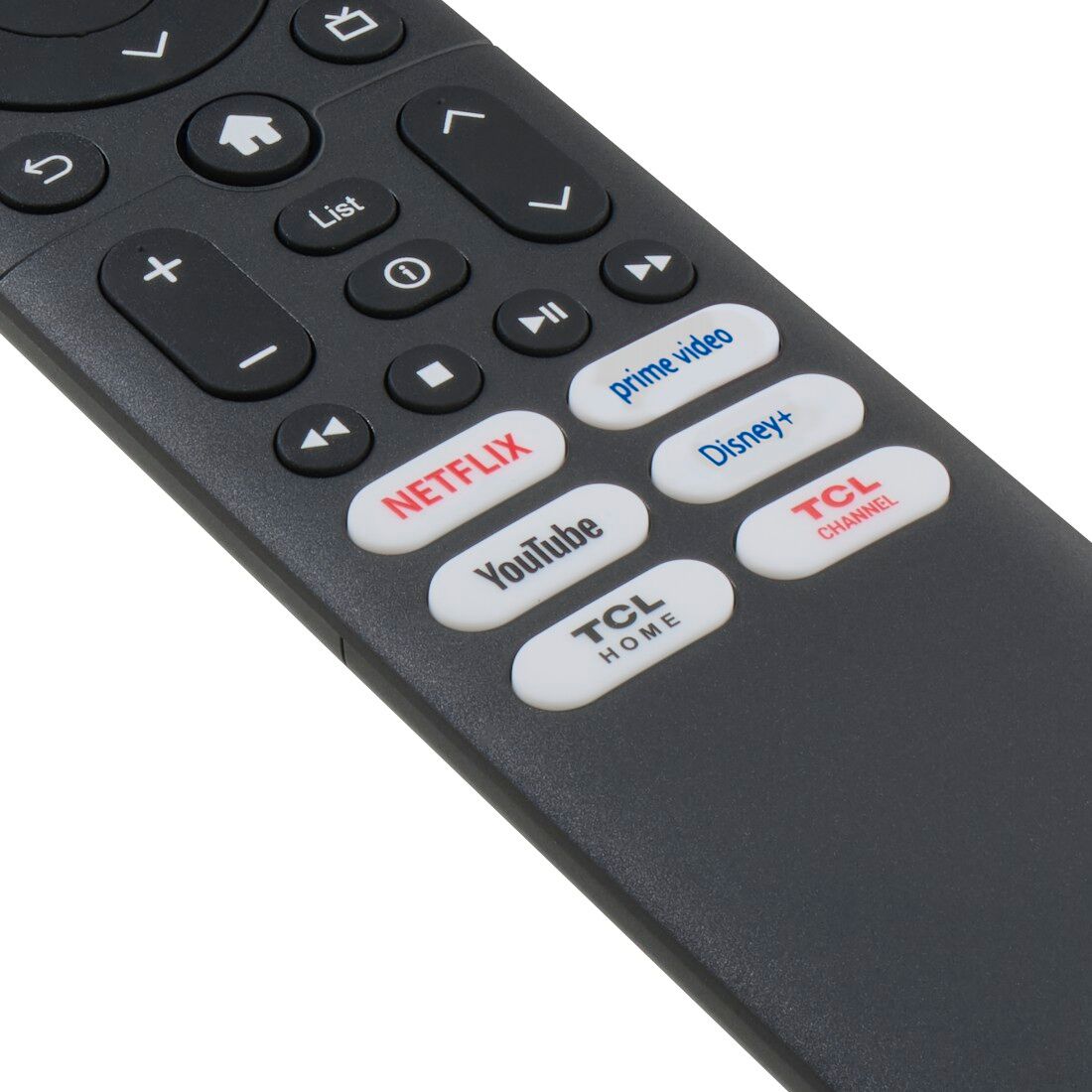 Hama Universal-Fernbedienung "TV-Ersatzfernbedienung für TCL-Fernseher mit Lernfunktion", schwarz, B:21,5cm H:1,5cm L:4,2cm, Fernbedienungen, Lernmodus, 6 Streaming Tasten, Easy Mode, 10 m Reichweite, Universal-Fernbedienung