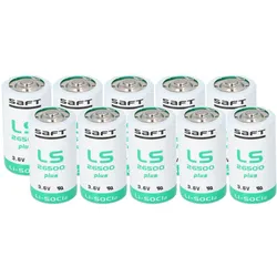 10x SAFT Lithium Batterie Baby C LS 26500 PLUS 3,6V 8,5Ah Lithium-Thionylchlorid