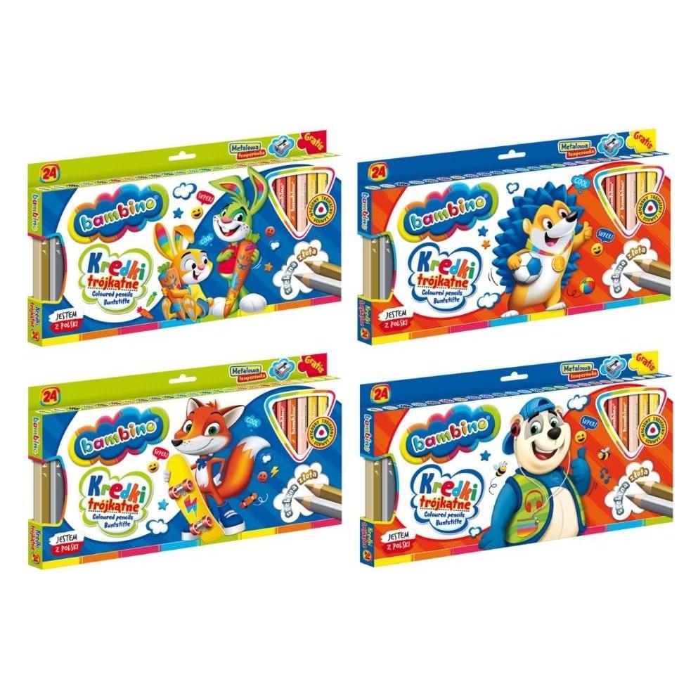 Bleistifte BAMBINO, 24 Farben (5903235003240)