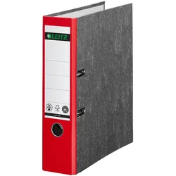 LEITZ 1080 Ordner Karton 8,0 cm DIN A4 - rot marmoriert