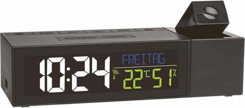 TFA Dostmann Show 60.5014.01 Funk Wecker digital Schwarz
