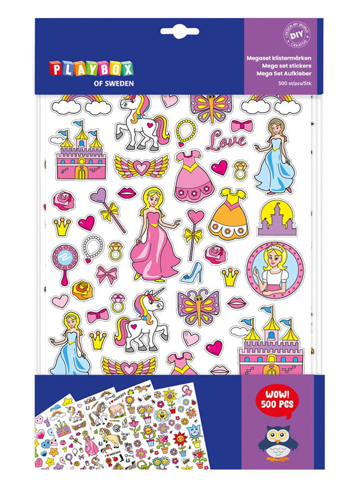 Playbox Mega Sticker-Set "Princess" - 500 Stück - onesize