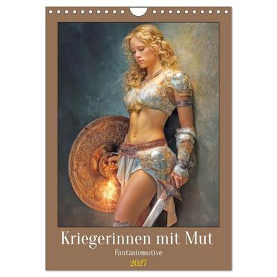 Kriegerinnen mit Mut - Fantasiemotive (Wandkalender 2027 DIN A4 hoch), CALVENDO Monatskalender