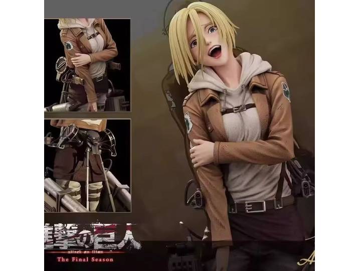 Figurines d'anime Attack On Titan, 28cm, figurines Annie Leonhart, collection de statues en Pvc, modèle de décoration de chambre, jouets cadeaux d'anniversaire, nouvelle collection