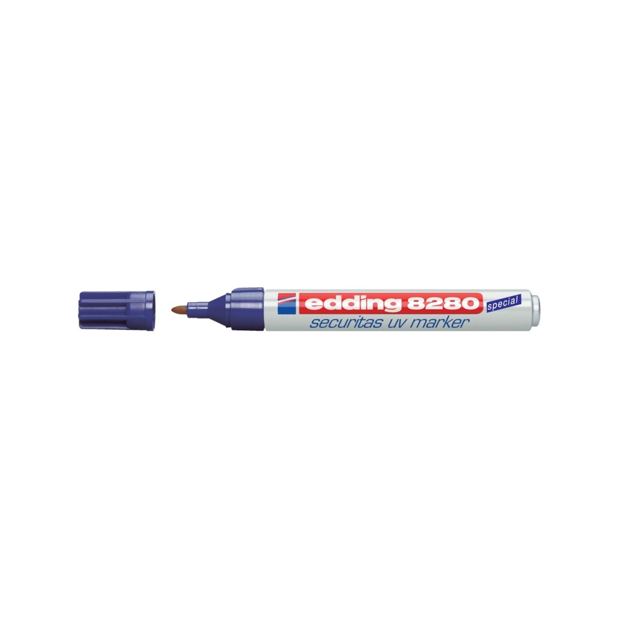 edding Uv-Marker 8280 4-8280100 farblos Schaft weiß)