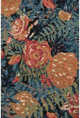 Alexander Home Evelyn Floral Bouquet Area Rug