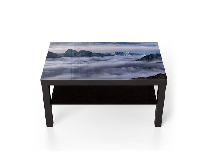 DEQORI Couchtisch 'Wolkenberührung', Glas Beistelltisch Glastisch modern