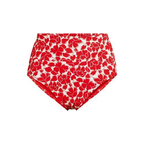 Bikinihose zum Umschlagen, High Waist, für Damen, Damen, size: regular, Rot, Nylon-Mischung, by Lands' End