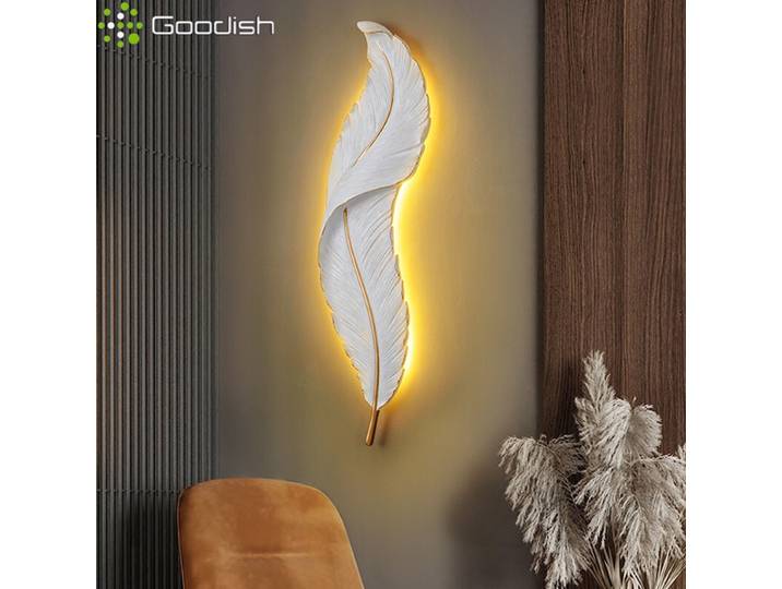 Lampes murales LED modernes et élégantes en forme de feuille tombée, lumière artistique créative pour chambre d'enfant, décoration de la maison, lustres