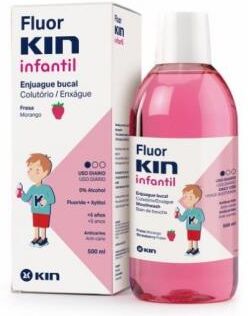 Kin fluorkin infantil fresa enjuage 500ml