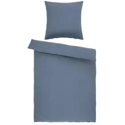 como Musselin Bettwäsche   ¦ blau ¦ Maße (cm): B: 135