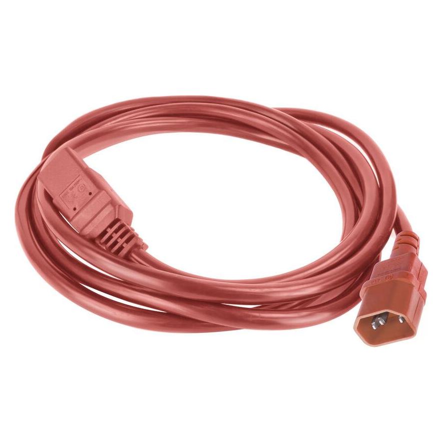 ACT Powercord C14 - C21 IEC60320 red 3 m (3 m) (AK5379)