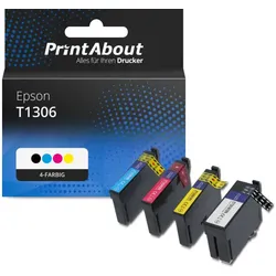 Druckerpatrone kompatibel mit Epson T1306 - 4-farbig - Hohe Kapazität - Multipack