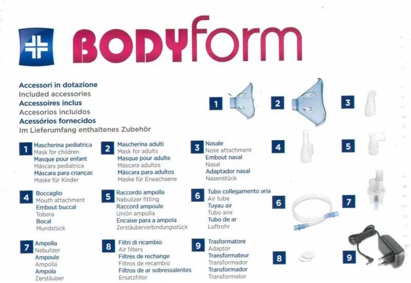 Nebulizador Eléctrico Bodyform Blanco Talla Única Unisex