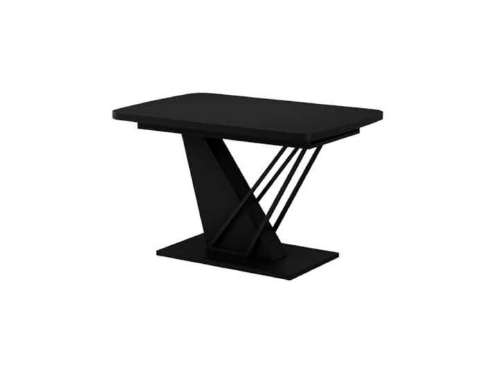 Vicco Esstisch Fenaro , Schwarz 120-160 x 80 cm ausziehbar, ausziehbar auf 160 cm mit integrierter Einlegeplatte