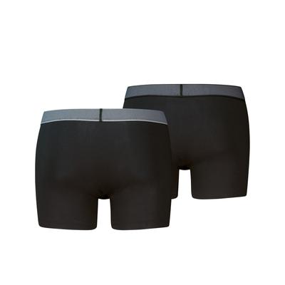 Boxershorts LEVI'S "LEVIS MEN TWILL WB BOXER BRIEF 2P", Herren, Gr. XL, schwarz, Single Jersey, Obermaterial: 95% Baumwolle, 5% Elasthan, körpernah, Unterhosen, ohne Eingriff, Stretchbund