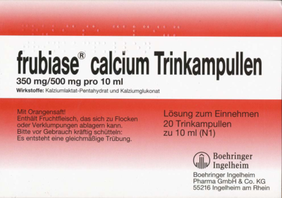 STADA Consumer Health Deutschland GmbH FRUBIASE CALCIUM T Trinkampullen 20 St 03126813