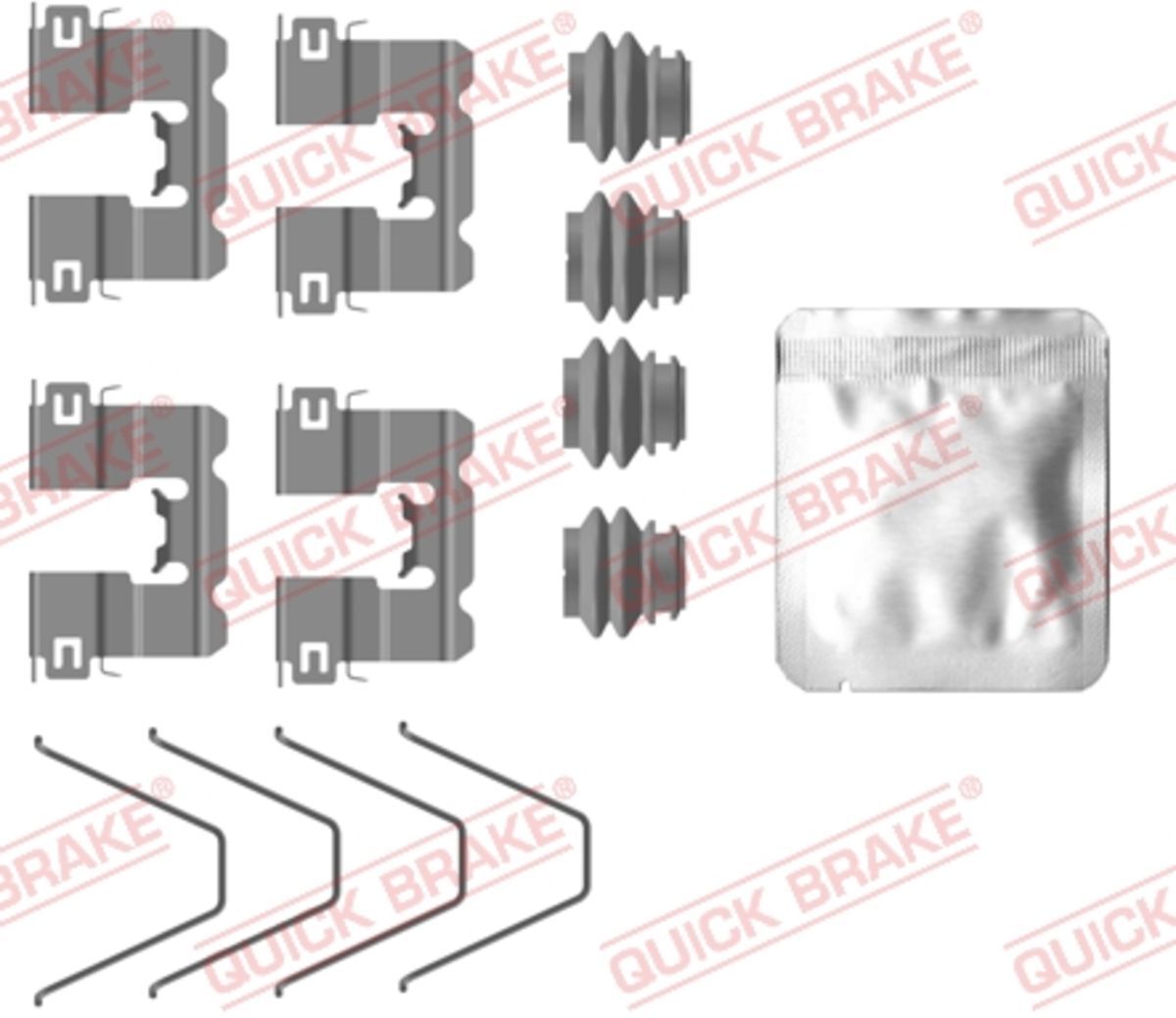 Zubehörsatz, Scheibenbremsbelag QUICK BRAKE 109-0137