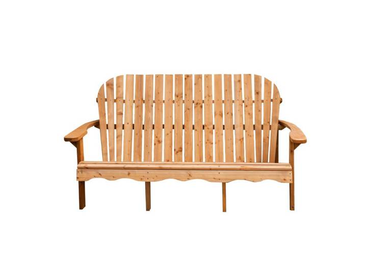 AXI Isabelle Banc de jardin en bois 3 places Banc de jardin style Adirondack bois d'épicéa FSC mixte dossier haut / 3
