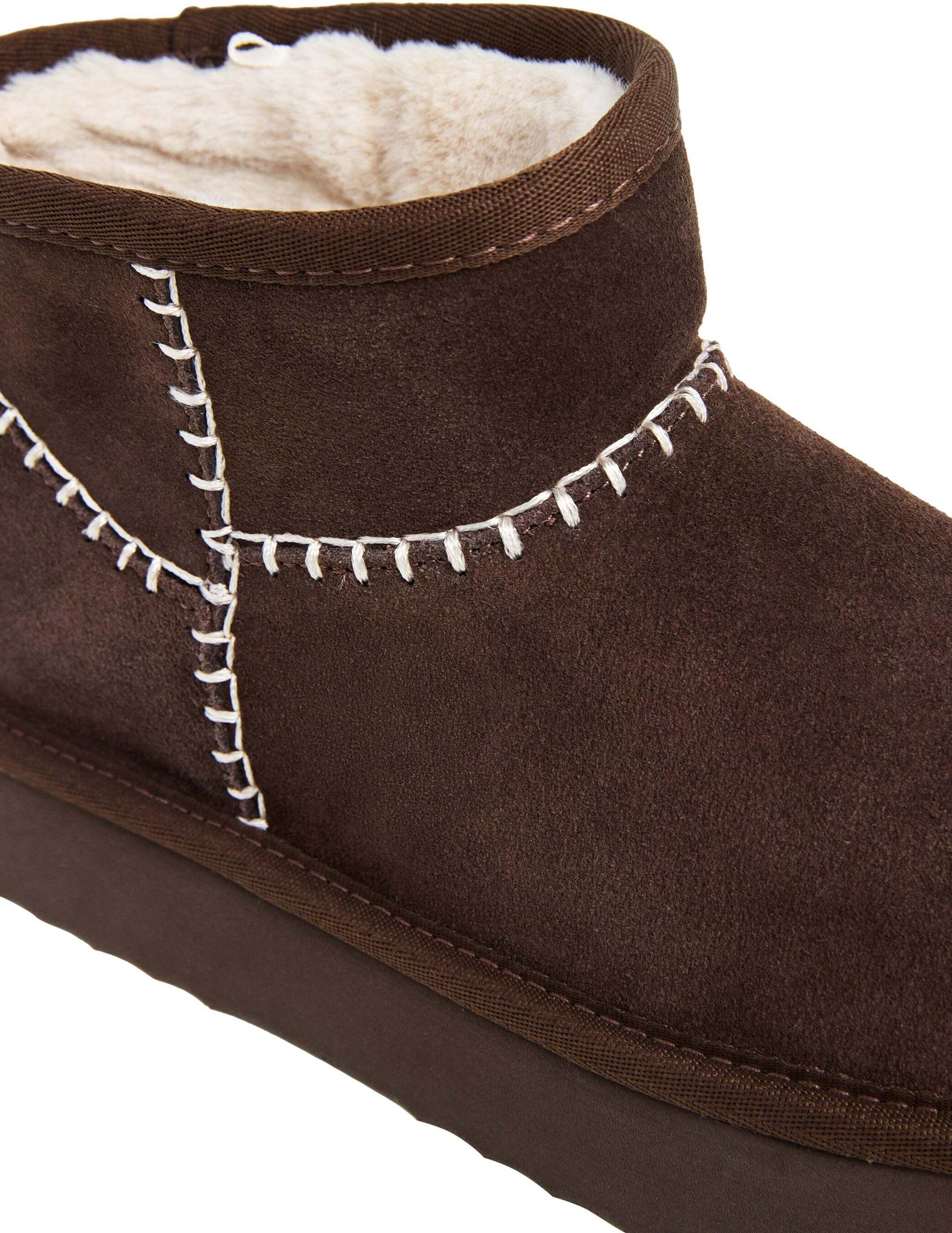 Bootsschuh PEPE JEANS "Stiefel DISSY ETNIC W", Damen, Gr. 39, braun (conker braun), 100% Rindsvelours, Schuhe Bootsschuh