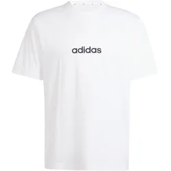 adidas Essentials Linear Single Jersey T-Shirt Herren JE9000 - white/black XXL
