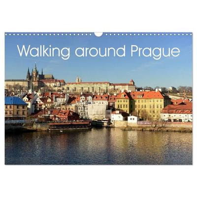 Walking around Prague (Wall Calendar 2027 DIN A3 landscape), CALVENDO 12 Month Wall Calendar