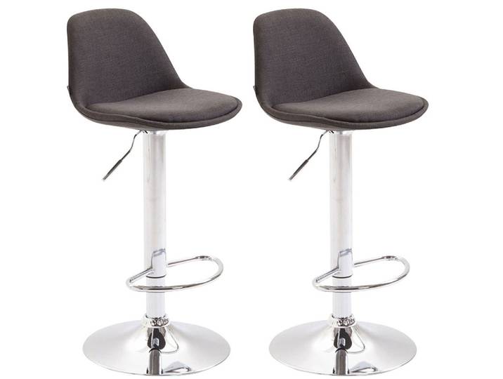 CLP Barhocker Kiel Stoff (Set, 2 St., 2er), drehbar mit Höhenverstellung