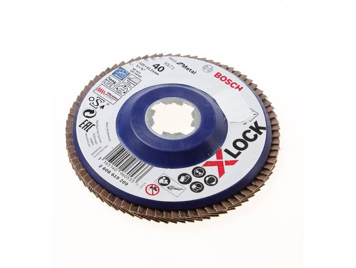 Bosch PRO X571 X-Lock lamellenschijf 125 mm G40 - 2608619209