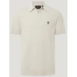 Belstaff Herren Seiden Polo Hemd Birkenweiß - XXL - XXL