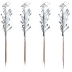PAPSTAR 1000 Deko-Picker 6,8 cm weiss "Frills"