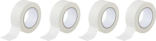 TOOLCRAFT 93038c191 93038c191 Kreppband Weiß (L x B) 50m x 50mm 4St.