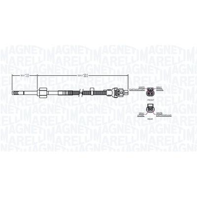 MAGNETI MARELLI Sensor, Abgastemperatur 172000155010 für Mercedes