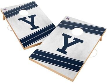 Skip's Garage Yale University Bulldogs 2x4 Tailgate Cornhole Boards