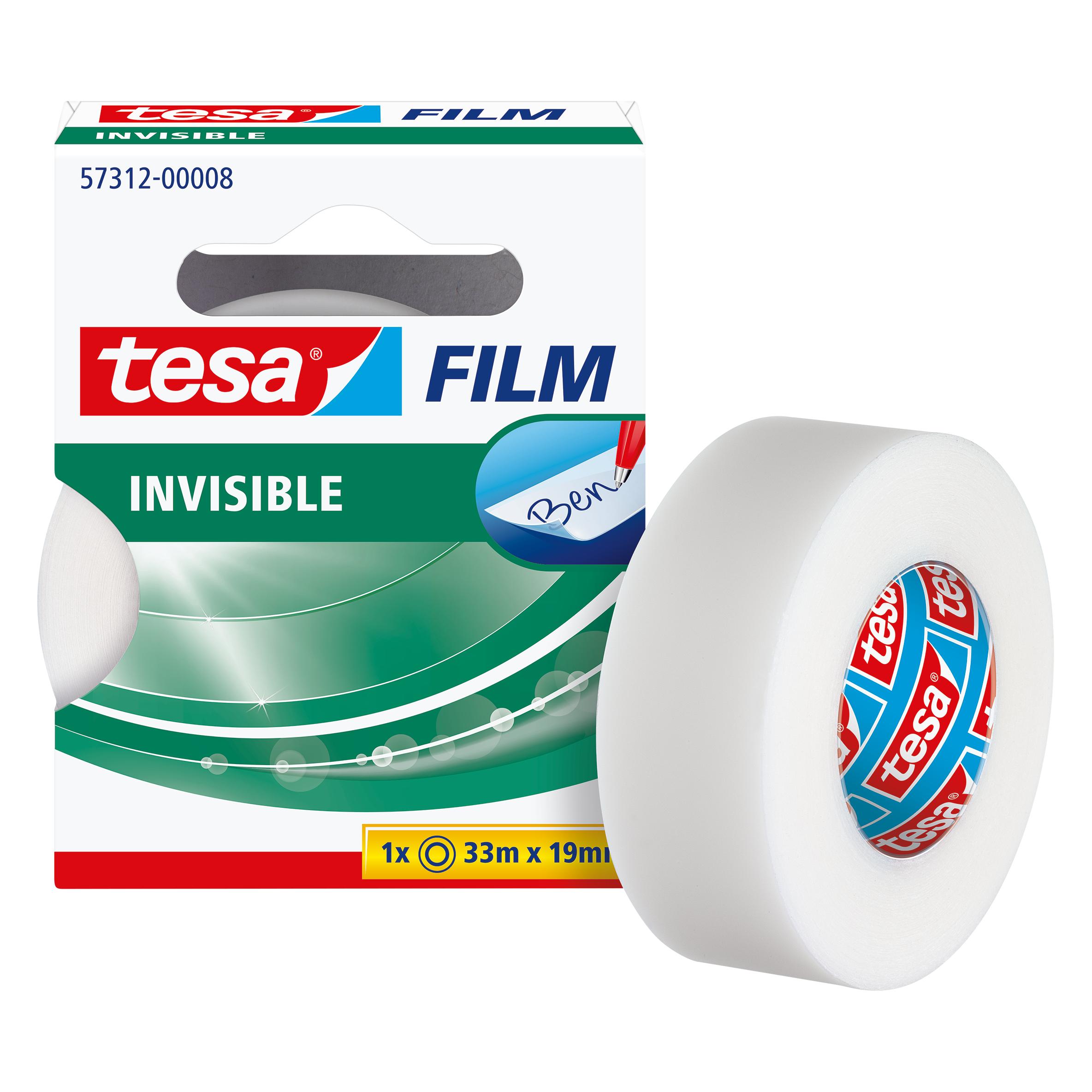 tesa 1x tesafilm INVISIBLE, matt-unsichtbar, alterungsbeständig und reissfest (19 mm) (57312-00008-02)