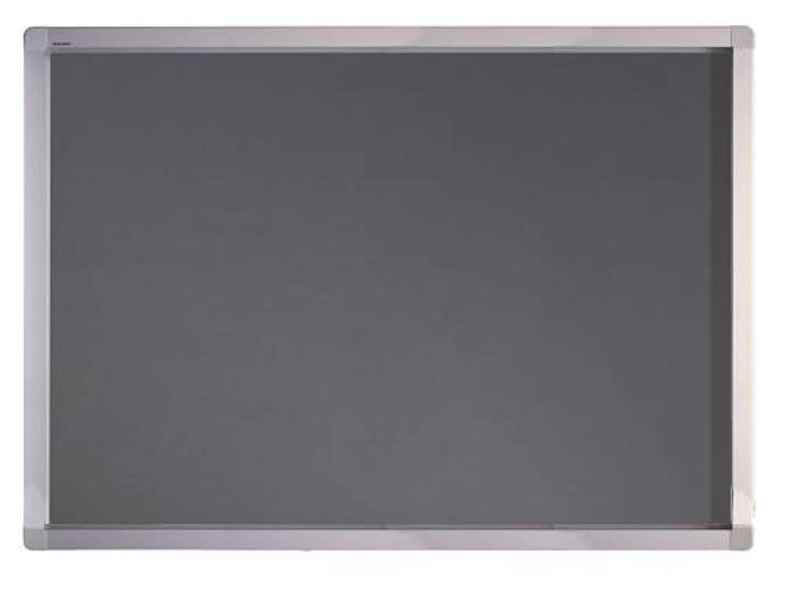 Franken SK8PTE12 Schaukasten 8 x DIN A4 Filz (Format 70 x 98 x 4,5 cm) grau