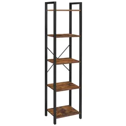 VASAGLE Bücherregal braun / schwarz 40/30/146 cm braun