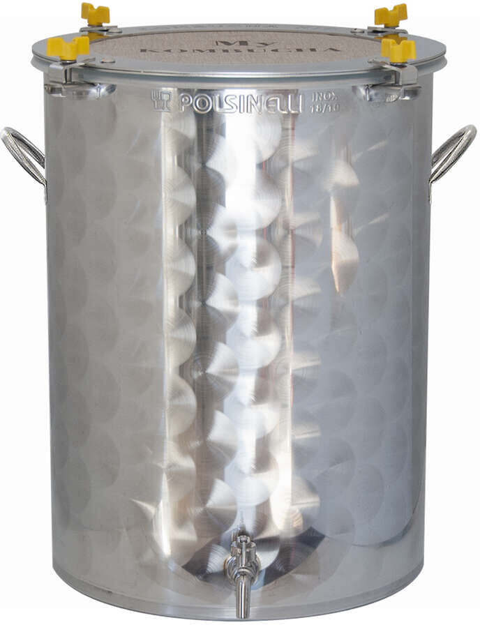 Polsinelli Fermentatore per Kombucha inox 75 L con maniglie