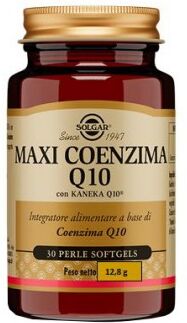 SOLGAR IT. MULTINUTRIENT SpA Solgar - Maxi Coenzima Q10 30 Perle Softgel - Integratore Antiossidante per il Supporto Cardiaco