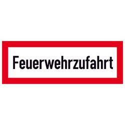 SafetyMarking 11.2898 Hinweisschild Feuerwehrzufahrt Aluminium (B x H) 297 mm x 105 mm 1 St.