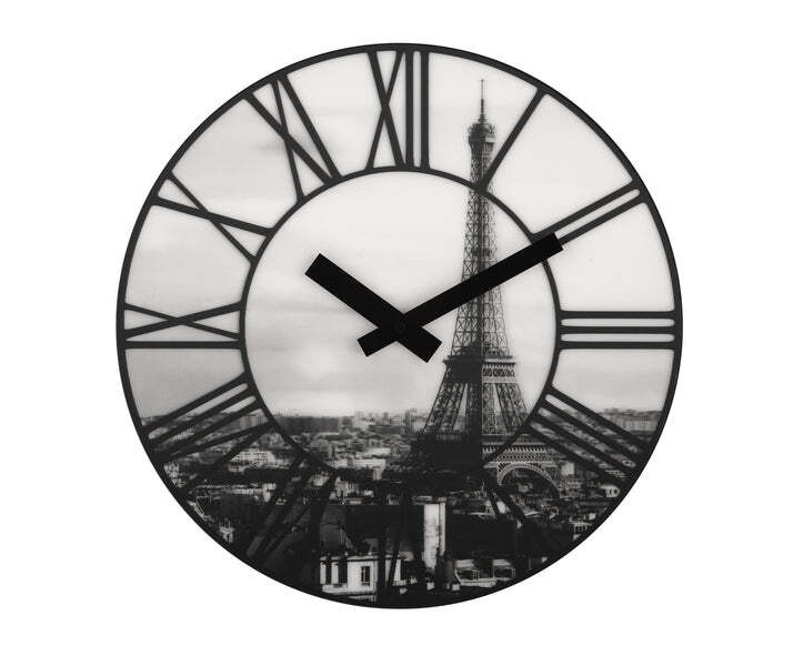 NeXtime Wandklok Zwart Modern