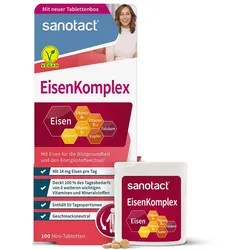 SANOTACT Eisen Komplex m.B2 Kupfer & Folsäure Tab. 100 St