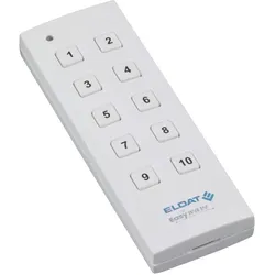 Eldat Handsender RT34-5010E-01-0 10 - Kanal, signalweiss RAL9003 (Radio Frequency (RF)), Fernbedienung, Weiss