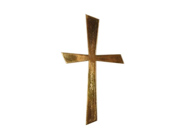 Rayher Wachs-Motiv Kreuz Gold 10.5 × 5.5 cm
