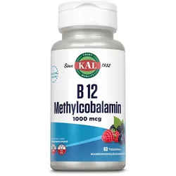 KAL Vitamin B12 Methylcobalamin 1000 mcg 60 St