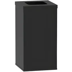 Mülleimer für mülltrennung, 50 l, Halterung für einen Sack, schwarz/schwarz