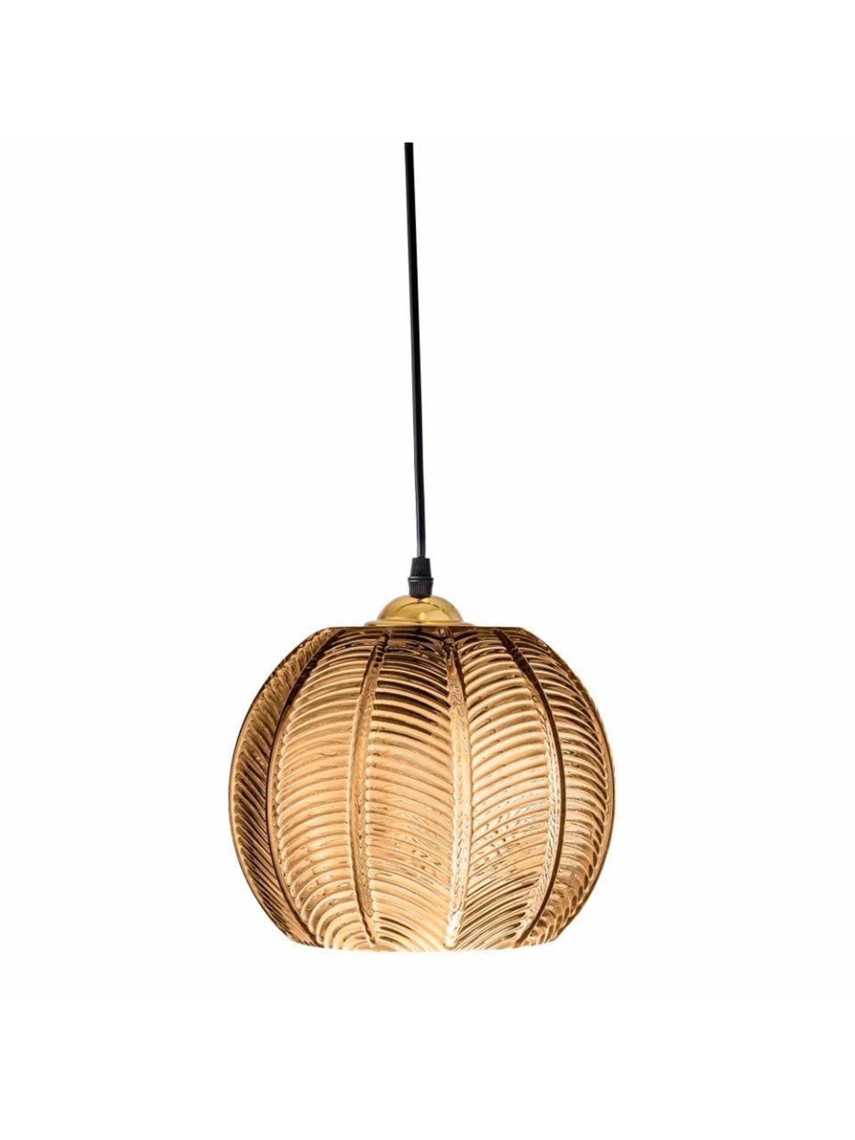 Bloomingville Adar Pendelleuchte, Braun, Glas